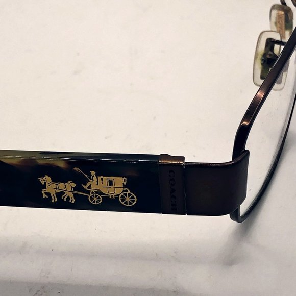 COACH HC 9075 eyeglass frames with case 92253 satin brown dark vintage tort - Picture 15 of 16